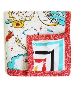 Multicolour Wizarding World Single Blanket