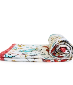 Multicolour Wizarding World Single Blanket