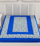 Pure Cotton Blue Bed Sheet