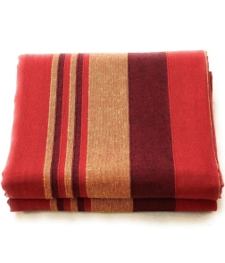 Red Stripes Handmade Bedsheet