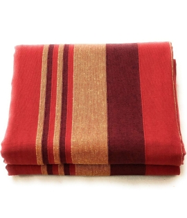 Red Stripes Handmade Bedsheet
