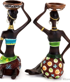 African Tribal Candle Holder
