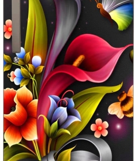 Botanical Wallpapers Fridge Sticker