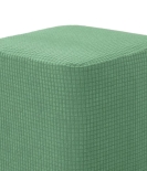 Decorative Footstool Slipcover Green