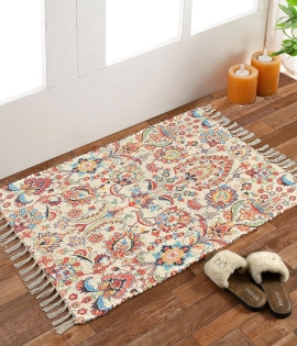 Handmade Sustainable Printed Carpet
