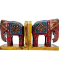 Handpainted Elephant Shaped Bookend