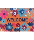 Rubber Backed Printed Flower Carpet