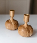 Rustic Wood Candle Holder