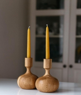 Rustic Wood Candle Holder