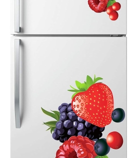 Straw Berry Tomato Fridge Sticker