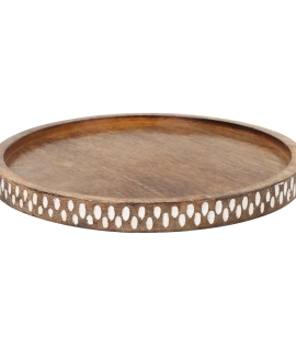 Wooden Decorative Round Tray